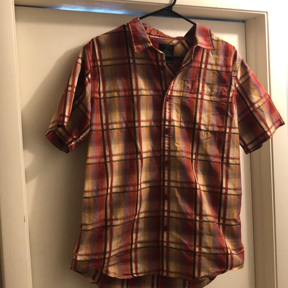 Prana button down short sleeve hardly worn!